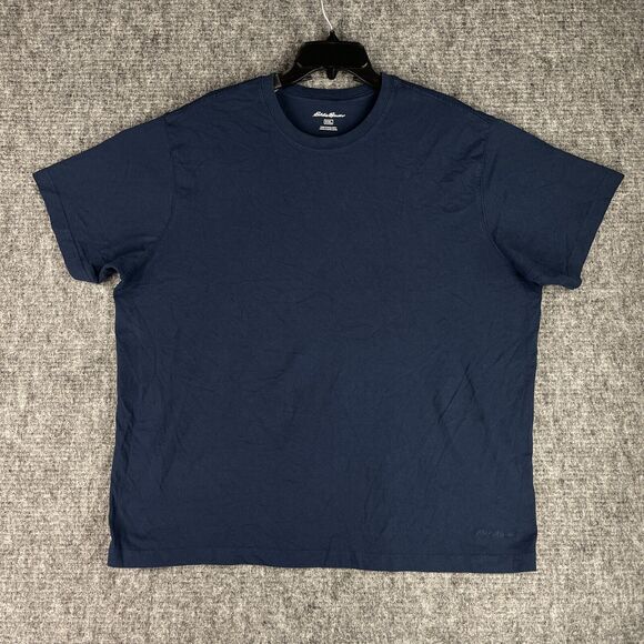 Eddie‎ Bauer Shirt Mens XXL Blue Basic Soft Casual Regular Short-Sleeve Top - Picture 1 of 10